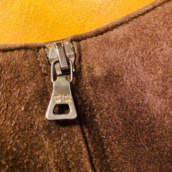 Prada Chocolate Brown Suede Platform Heeled Mid Calf Boots - Picture 6 of 12